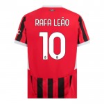 Günstige Fußballtrikots AC Mailand Rafael Leao 10 Kinder Heimtrikot 2024-25 Kurzarm